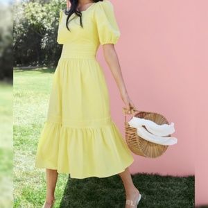 Rachel Parcell Yellow Ruffle Dress